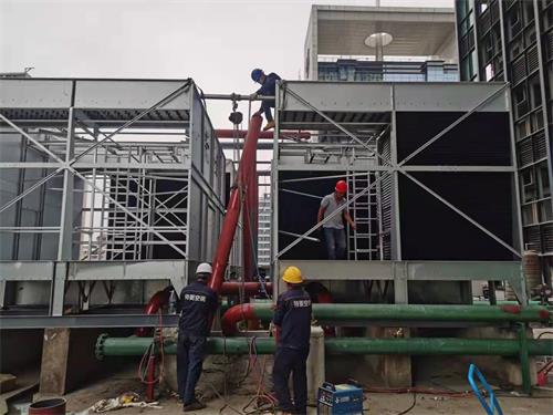 冷卻塔底盆漏水的原因及修補方法,冷卻塔底盤修復